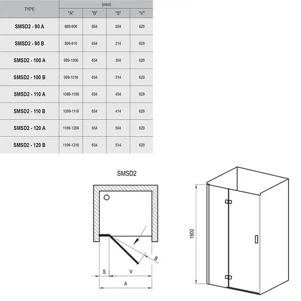 Душевые двери Ravak SmartLine SMSD2-120 (A) P (профиль - хром; стекло - Transparent (прозрачный)) (0SPGAA00Z1) фото 2 Aquada.com.ua Душевые двери Ravak SmartLine SMSD2-120 (A) P (профиль - хром; стекло - Transparent (прозрачный)) (0SPGAA00Z1) фото 2 Aquada.com.ua