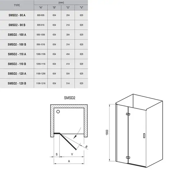 Душевые двери Ravak SmartLine SMSD2-120 (B) P (профиль - хром; стекло - Transparent (прозрачный)) (0SPGBA00Z1) фото 2 Aquada.com.ua Душевые двери Ravak SmartLine SMSD2-120 (B) P (профиль - хром; стекло - Transparent (прозрачный)) (0SPGBA00Z1) фото 2 Aquada.com.ua