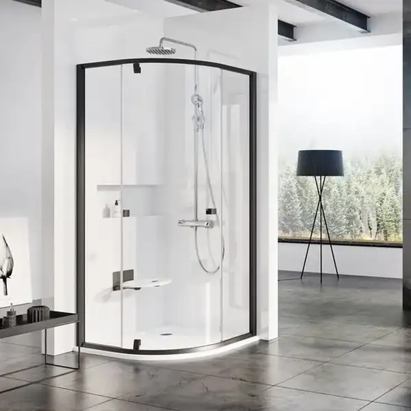 Душевая кабина Ravak Pivot PSKK3 900 х 900 х h1900 мм (профиль - чёрный, стекло - прозрачное) (37677300Z1) фото 1 Aquada.com.ua Душевая кабина Ravak Pivot PSKK3 900 х 900 х h1900 мм (профиль - чёрный, стекло - прозрачное) (37677300Z1) фото 1 Aquada.com.ua