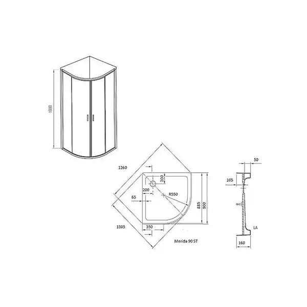 Душевая кабина Ravak X-Point 90 х 90 см с поддоном Merida 90 ST и сифоном Basic 90 (профиль - пол. алюминий, стекло - прозрачное) (70507739) фото 4 Aquada.com.ua Душевая кабина Ravak X-Point 90 х 90 см с поддоном Merida 90 ST и сифоном Basic 90 (профиль - пол. алюминий, стекло - прозрачное) (70507739) фото 4 Aquada.com.ua