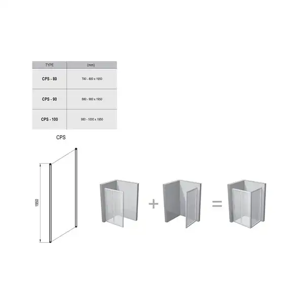 Неподвижная стенка Ravak Chrome CPS-100 блестящий+Transparent (прозрачный) (9QVA0C00Z1) фото 2 Aquada.com.ua Неподвижная стенка Ravak Chrome CPS-100 блестящий+Transparent (прозрачный) (9QVA0C00Z1) фото 2 Aquada.com.ua