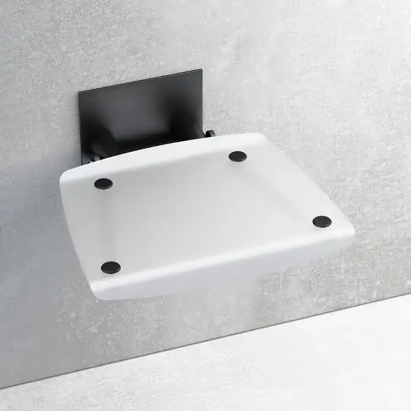 Откидное сиденье Ravak Ovo B (белый мат/чёрный) (B8F0000046) фото 1 Aquada.com.ua Откидное сиденье Ravak Ovo B (белый мат/чёрный) (B8F0000046) фото 1 Aquada.com.ua