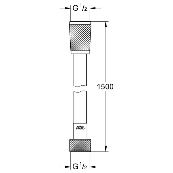 Душовий шланг 1500 Grohe Silverflex (28364000) Душовий шланг 1500 Grohe Silverflex (28364000)