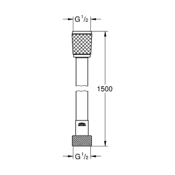Душовий шланг 150 см Grohe Relexaflex (45973001) Душовий шланг 150 см Grohe Relexaflex (45973001)