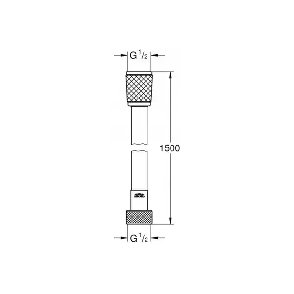 Душовий шланг 150 см Grohe Relexaflex (45973001) Душовий шланг 150 см Grohe Relexaflex (45973001)
