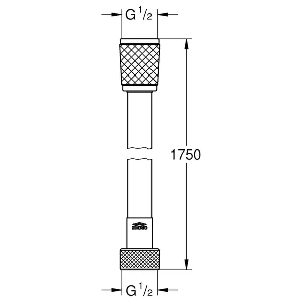 Душовий шланг 1750 мм Grohe Relexaflex 45992001