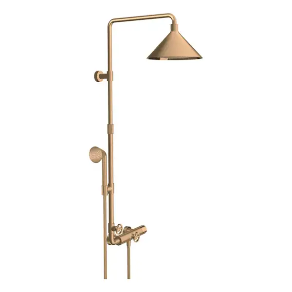 Душевая с термостатом Axor Showers/Front Showerpipe (цвет - матовая бронза) (26020140) фото 1 Aquada.com.ua Душевая с термостатом Axor Showers/Front Showerpipe (цвет - матовая бронза) (26020140) фото 1 Aquada.com.ua