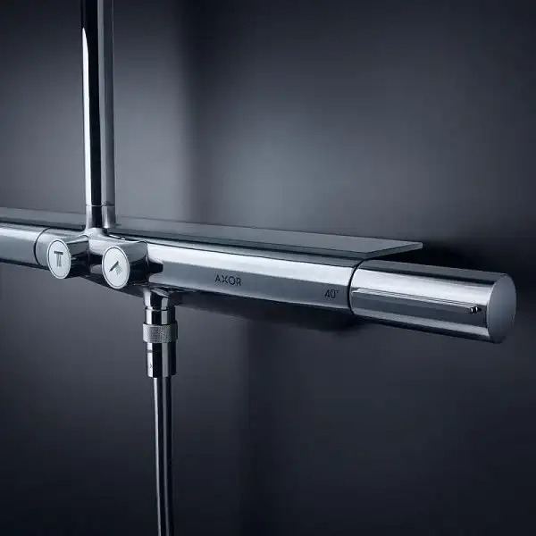 Душевая система с термостатом Axor ShowerSolutions Showerpipe 800 (цвет - хром) (27984000) фото 4 Aquada.com.ua Душевая система с термостатом Axor ShowerSolutions Showerpipe 800 (цвет - хром) (27984000) фото 4 Aquada.com.ua