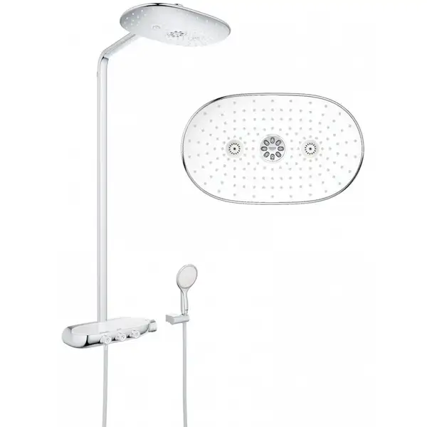 Душова система з термостатом для настінного монтажу Grohe Rainshower System SmartControl 360 (26250LS0) Душова система з термостатом для настінного монтажу Grohe Rainshower System SmartControl 360 (26250LS0)