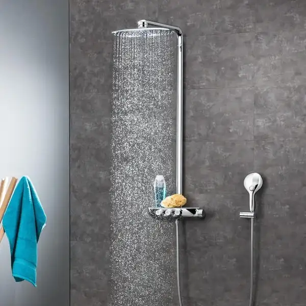Душова система з термостатом для настінного монтажу Grohe Rainshower System SmartControl 360 (26250LS0) Душова система з термостатом для настінного монтажу Grohe Rainshower System SmartControl 360 (26250LS0)