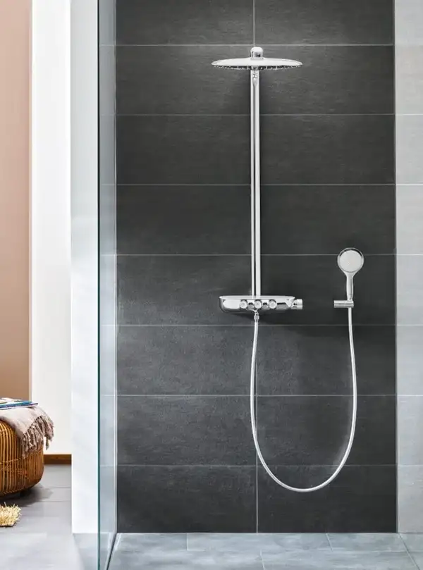 Душова система з термостатом для настінного монтажу Grohe Rainshower System SmartControl 360 (26250LS0) Душова система з термостатом для настінного монтажу Grohe Rainshower System SmartControl 360 (26250LS0)