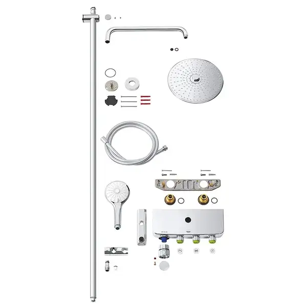 GROHE Душевая система настенного монтажа с термостатом для ванны Euphoria SmartControl System 260 Mono (26510000) фото 8 Aquada.com.ua GROHE Душевая система настенного монтажа с термостатом для ванны Euphoria SmartControl System 260 Mono (26510000) фото 8 Aquada.com.ua