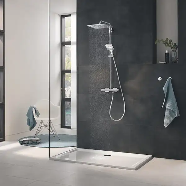 Душевая система с термостатом Grohe Rainshower, хром (26649000)