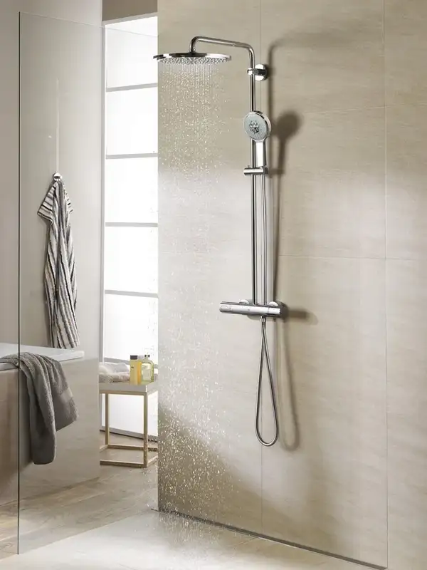 GROHE Душова система з термостатом для настінного монтажу Rainshower System 310  (27968000) фото 4 Aquada.com.ua