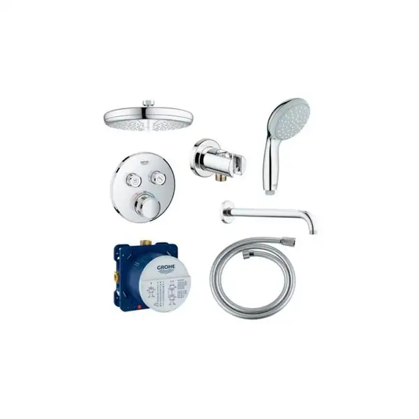 GROHE Grohtherm SmartControl Неперевершена душова система із Rainshower New Tempesta 210 (34614SC0) GROHE Grohtherm SmartControl Неперевершена душова система із Rainshower New Tempesta 210 (34614SC0)