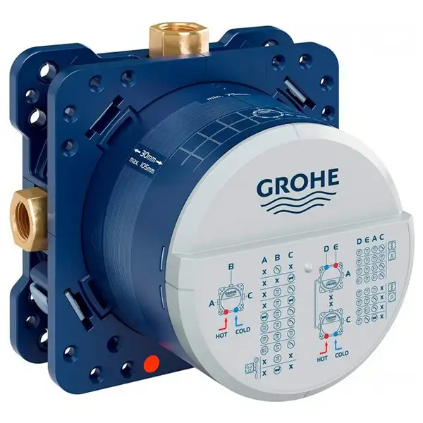 Душова система прихованого монтажу з термостатом Grohe Grohtherm Convent. Concealed (34729000)