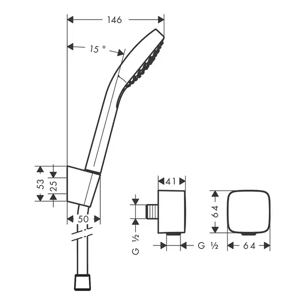 Душевая система скрытого монтажа Hansgrohe Logis/Croma (цвет - хром) (10502020) фото 7 Aquada.com.ua Душевая система скрытого монтажа Hansgrohe Logis/Croma (цвет - хром) (10502020) фото 7 Aquada.com.ua