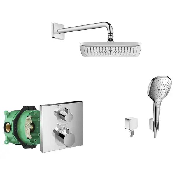 Душевая система скрытого монтажа с термостатом Hansgrohe Croma (цвет - хром) (23714000) фото 1 Aquada.com.ua Душевая система скрытого монтажа с термостатом Hansgrohe Croma (цвет - хром) (23714000) фото 1 Aquada.com.ua