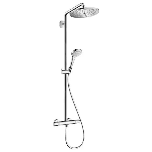 Душева система с термостатом Hansgrohe Croma Select S Showerpipe 280 1jet (цвет - хром) (26790000) фото 1 Aquada.com.ua