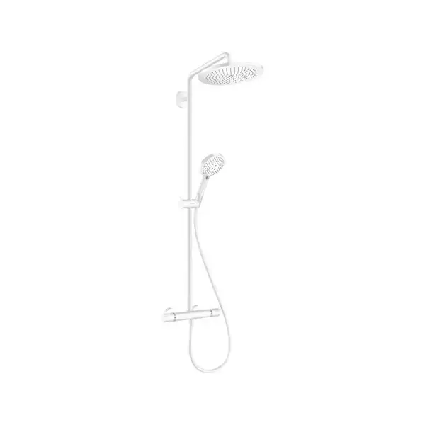 Душева система с термостатом Hansgrohe Croma Select S Showerpipe 280 1jet (цвет - белый матовый) (26890700) фото 1 Aquada.com.ua