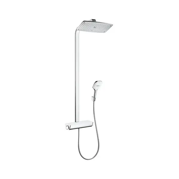 Душевая система с термостатом Hansgrohe Raindance S Showerpipe 360 1jet (цвет - хром/белый) (27112400) фото 1 Aquada.com.ua Душевая система с термостатом Hansgrohe Raindance S Showerpipe 360 1jet (цвет - хром/белый) (27112400) фото 1 Aquada.com.ua