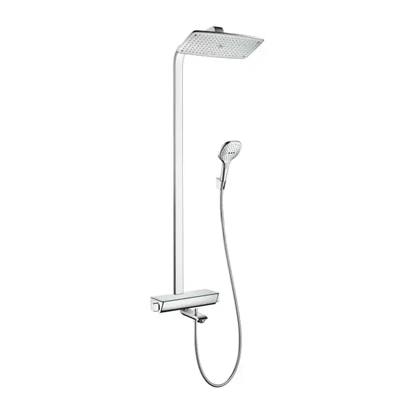 Душевая система с термостатом Hansgrohe Raindance E Showerpipe 360 1jet (цвет - хром) (27113000) фото 1 Aquada.com.ua Душевая система с термостатом Hansgrohe Raindance E Showerpipe 360 1jet (цвет - хром) (27113000) фото 1 Aquada.com.ua