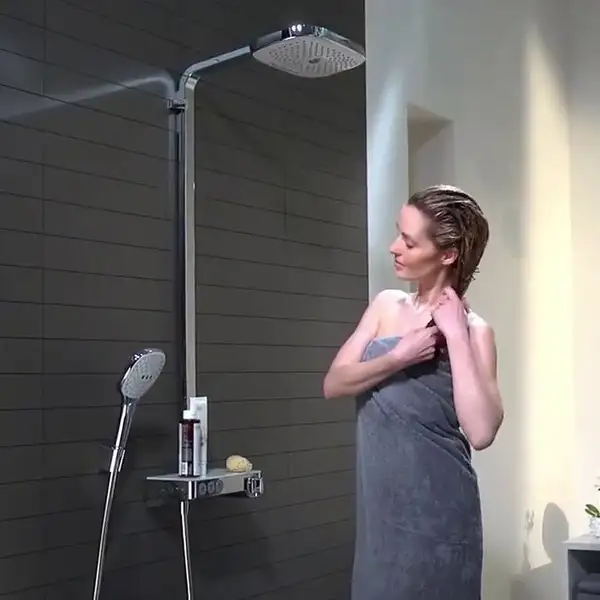 Hansgrohe Raindance Select E Душевая система, белый/хром (27127400)