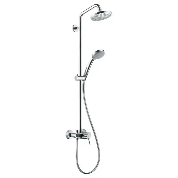 Душова панель Hansgrohe Croma 160 1jet Showerpipe зі змішувачем, хром (27154000) Душова панель Hansgrohe Croma 160 1jet Showerpipe зі змішувачем, хром (27154000)