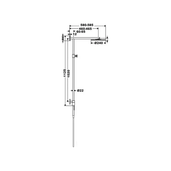 Душевой гарнитур Hansgrohe Raindance Connect 240 Showerpipe (цвет - хром) (27164000) фото 5 Aquada.com.ua
