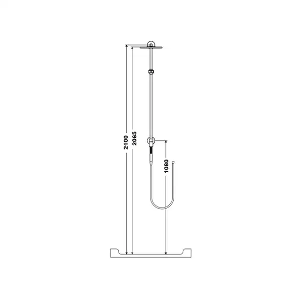 Душевой гарнитур Hansgrohe Raindance Connect 240 Showerpipe (цвет - хром) (27164000) фото 6 Aquada.com.ua