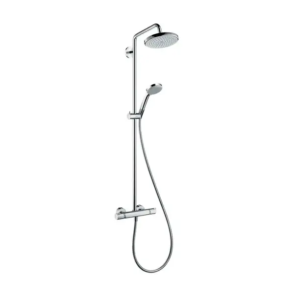 Душевая система с термостатом Hansgrohe Croma Showerpipe 220 1jet (цвет - хром) (27185000) фото 1 Aquada.com.ua Душевая система с термостатом Hansgrohe Croma Showerpipe 220 1jet (цвет - хром) (27185000) фото 1 Aquada.com.ua