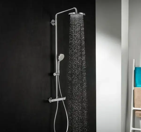 Душевая система с термостатом Hansgrohe Croma Showerpipe 220 1jet (цвет - хром) (27185000) фото 2 Aquada.com.ua Душевая система с термостатом Hansgrohe Croma Showerpipe 220 1jet (цвет - хром) (27185000) фото 2 Aquada.com.ua