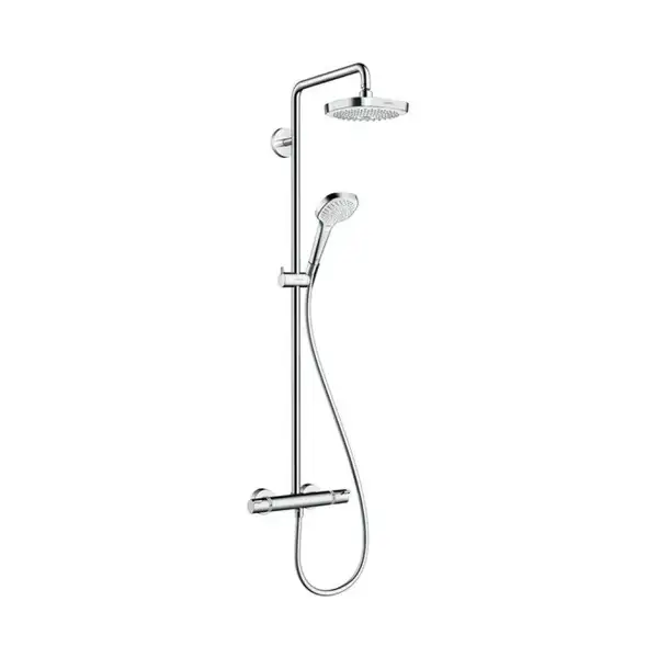 Hansgrohe Croma E Showerpipe Select 180 2jet, хром/белый (27256400) Hansgrohe Croma E Showerpipe Select 180 2jet, хром/белый (27256400)