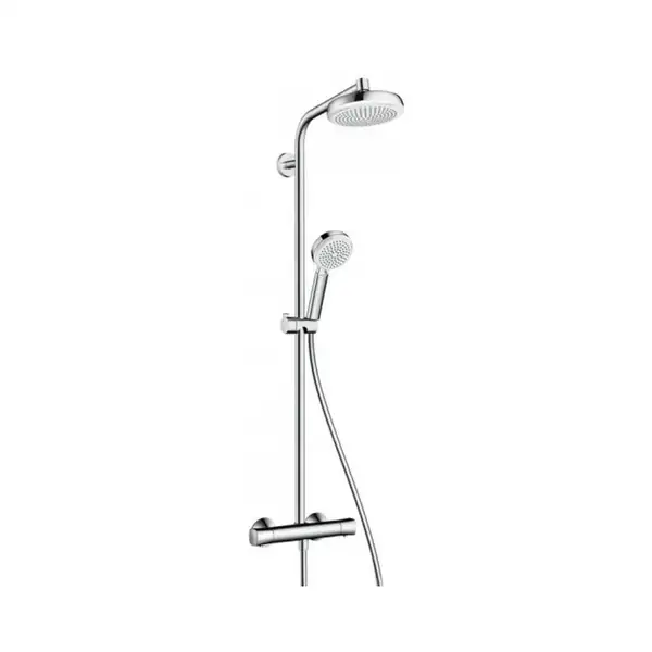 GROHE Душевая система с термостатом Hansgrohe Crometta 100 (цвет - хром) (27265400) фото 1 Aquada.com.ua GROHE Душевая система с термостатом Hansgrohe Crometta 100 (цвет - хром) (27265400) фото 1 Aquada.com.ua