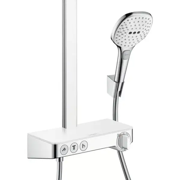 Hansgrohe Raindance Select E Душевая система, белый/хром (27283400)