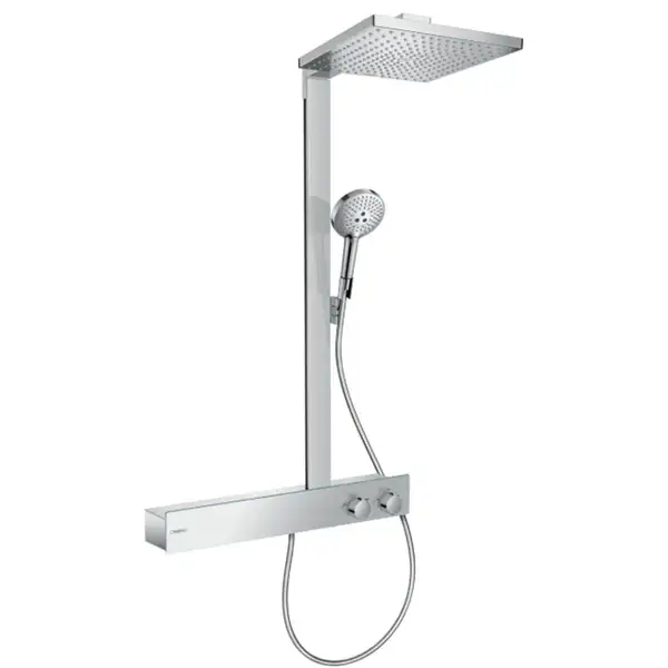 Душова система Hansgrohe Raindance E Showerpipe 300 1jet з термостатом, хром (27363000) Душова система Hansgrohe Raindance E Showerpipe 300 1jet з термостатом, хром (27363000)