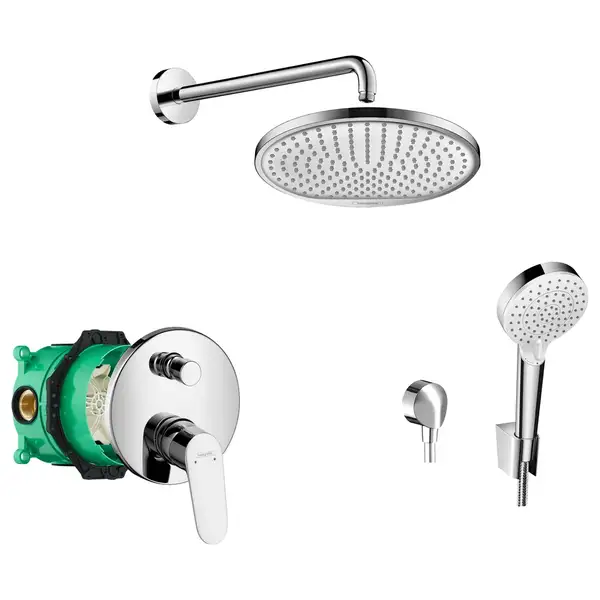 Душевая система скрытого монтажа Hansgrohe Focus (цвет - хром) (72494000) фото 1 Aquada.com.ua