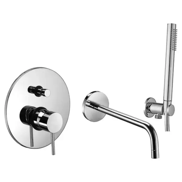 Душевая система Paffoni Shower скрытого монтажа со смесителем с изливом для ванны (цвет- хром) (LIG015/ZBOC056/ZDUP094) фото 1 Aquada.com.ua Душевая система Paffoni Shower скрытого монтажа со смесителем с изливом для ванны (цвет- хром) (LIG015/ZBOC056/ZDUP094) фото 1 Aquada.com.ua