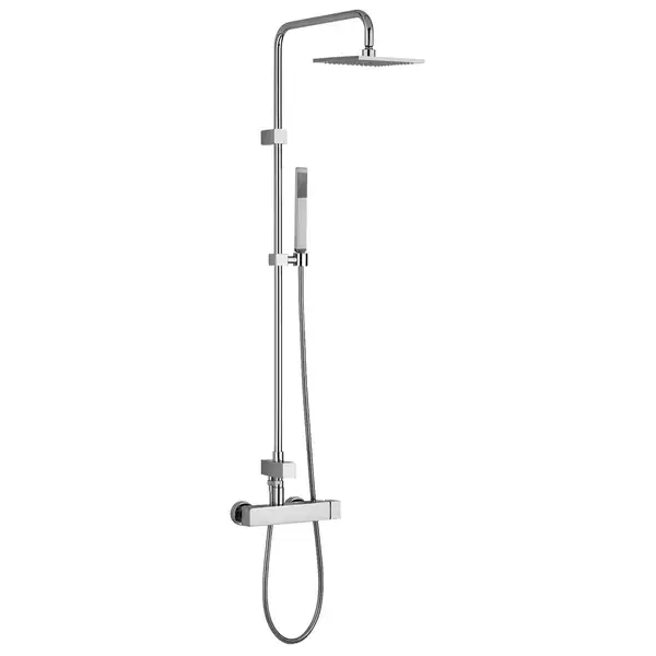 Душевая система со смесителем Paffoni Level Plus 220 х 220 мм (цвет - хром) (ZCOL607CR) фото 1 Aquada.com.ua