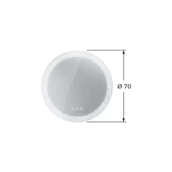 Зеркало с LED подсветкой версия «icon» Duravit Happy D.2 Plus Ø 70 см (HP7485S0000) фото 3 Aquada.com.ua Зеркало с LED подсветкой версия «icon» Duravit Happy D.2 Plus Ø 70 см (HP7485S0000) фото 3 Aquada.com.ua