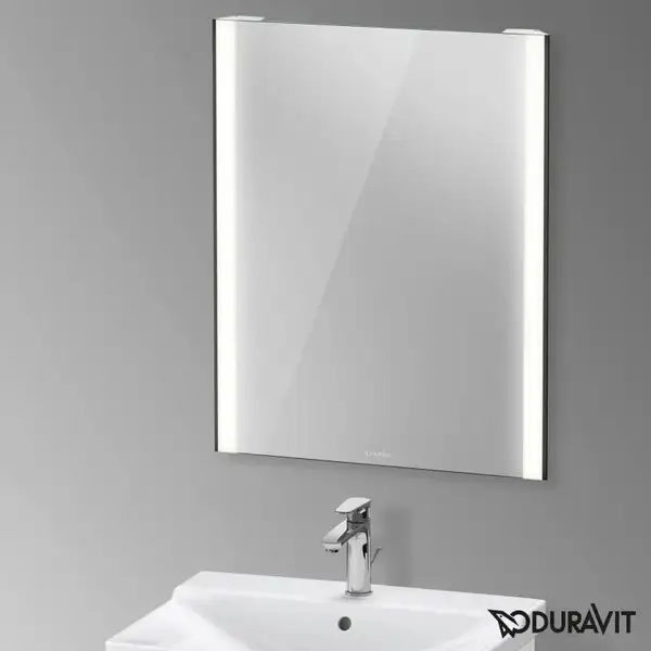 Зеркало с LED подсветкой Duravit XViu 62 х 4 х h80 см, версия "sensor" (XV70310B2B2) фото 2 Aquada.com.ua Зеркало с LED подсветкой Duravit XViu 62 х 4 х h80 см, версия "sensor" (XV70310B2B2) фото 2 Aquada.com.ua