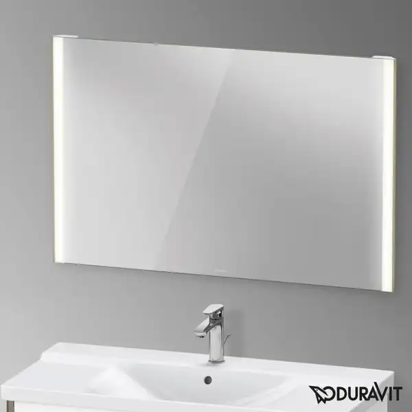 Зеркало с LED подсветкой Duravit XViu 122 х 4 х h80 см, версия "sensor" (XV70340B1B1) фото 2 Aquada.com.ua Зеркало с LED подсветкой Duravit XViu 122 х 4 х h80 см, версия "sensor" (XV70340B1B1) фото 2 Aquada.com.ua