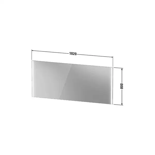 Зеркало с LED подсветкой Duravit XViu 182 х 4 х h80 см, версия "sensor" (XV70380B1B1) фото 4 Aquada.com.ua