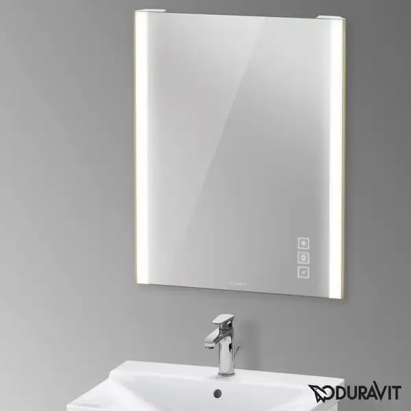 Зеркало с LED подсветкой Duravit XViu 62 х 4 х h80 см, версия "icon" (XV70410B1B1) фото 2 Aquada.com.ua Зеркало с LED подсветкой Duravit XViu 62 х 4 х h80 см, версия "icon" (XV70410B1B1) фото 2 Aquada.com.ua