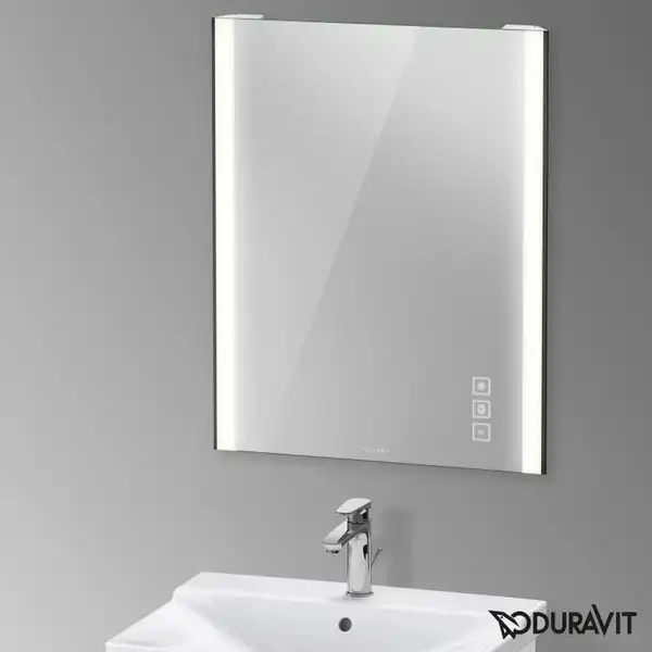 Зеркало с LED подсветкой Duravit XViu 62 х 4 х h80 см, версия "icon" (XV70410B2B2) фото 2 Aquada.com.ua Зеркало с LED подсветкой Duravit XViu 62 х 4 х h80 см, версия "icon" (XV70410B2B2) фото 2 Aquada.com.ua