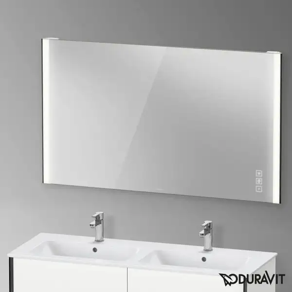 Зеркало с LED подсветкой Duravit XViu 132 х 4 х h80 см, версия "icon" (XV70450B2B2) фото 2 Aquada.com.ua