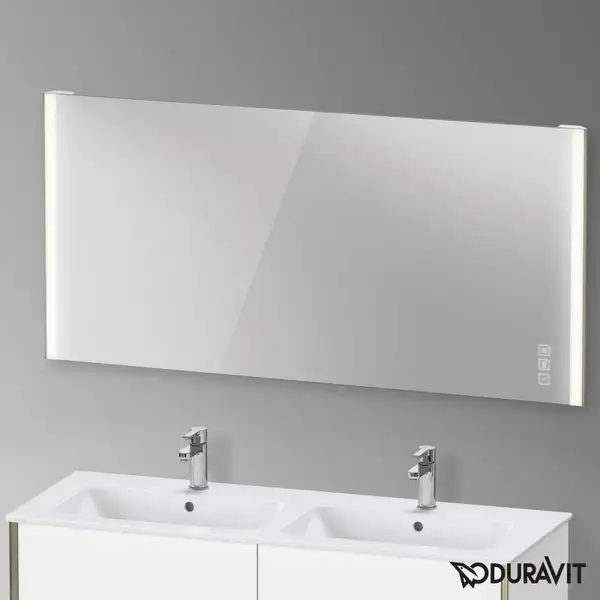 Зеркало с LED подсветкой Duravit XViu 162 х 4 х h80 см, версия "icon" (XV70470B1B1) фото 2 Aquada.com.ua