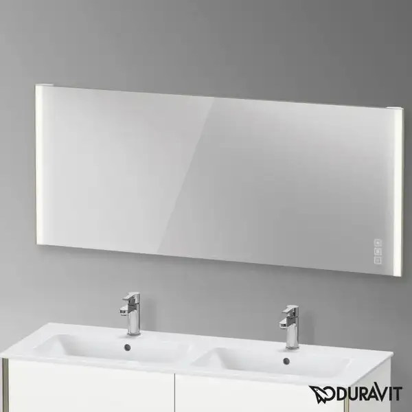 Зеркало с LED подсветкой Duravit XViu 182 х 4 х h80 см, версия "icon" (XV70480B1B1) фото 2 Aquada.com.ua Зеркало с LED подсветкой Duravit XViu 182 х 4 х h80 см, версия "icon" (XV70480B1B1) фото 2 Aquada.com.ua