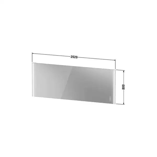 Зеркало с LED подсветкой Duravit XViu 202 х 4 х h80 см, версия "icon" (XV70490B2B2) фото 4 Aquada.com.ua