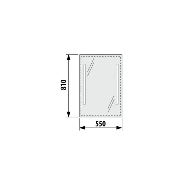 Зеркало с LED подсветкой Jika Clear 55х81 см (H4557151731441) фото 3 Aquada.com.ua